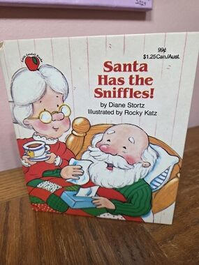 Santa Has the Sniffles! Kids Learning Book - Red & Green